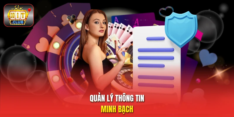 Quản lý thông tin minh bạch